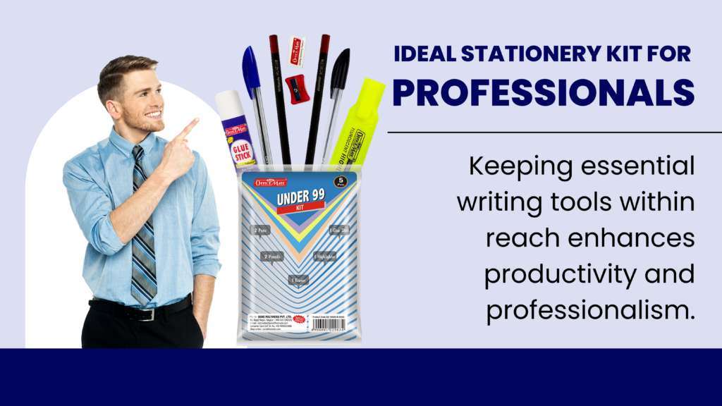 Stationery Kit @99 - All-in-One Writing Kit - Ideal Gift for Kids -Students & Office Use - Soni OfficeMate - stationery_kit_@99